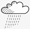 Rainy Stick Figure Cloud - Rain Drawing Transparent PNG - 2400x2365 - Free  Download on NicePNG